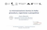 La microzonazionesismica in Italia: procedure, esperienze ... · E-5 Zona di ciglio H>10 m Detrito < 10m 1.2 (scarpata, bordo di cava, 10-20m 1.4 orlo di terrazzo) 20-30m 1.6