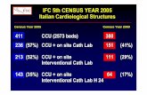 IFC 5th CENSUS YEAR 2005 ItalianCardiologicalStructures · Organizzazione Funzionale della Cardiologia Strutturae Organizzazione Funzionale della Cardiologia Strutturae Organizzazione