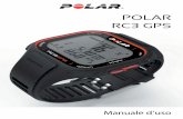 POLAR RC3 GPS · Componenti del training computer ... frequenza cardiaca dai segnali elettrici del cuore e invia i dati al training computer in tempo reale.