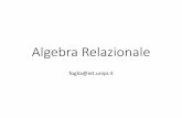 Modulo Basi di Dati - ing.unipi.ita080066/didattica/BD/4 - Algebra relazionale.pdf · Algebra Relazionale •Algebra relazionale è un linguaggio procedurale formale di tipo algebrico