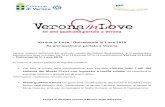 Verona in Love - Dolcemente in Love 2018 Se ami qualcuno ... · Cupido è un dio capriccioso e spesso si fa beffe ... primo figlio € 19, secondo omaggio (con due interi). Gratis: