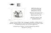 Biblioteca Comunale Benincasa - Comune di Ancona · Dio, 1725. Fioravante Martinelli ... conversazioni sulle bellezze naturali : ... insolite e curiose da fare gratis in Italia