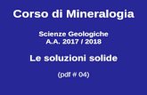 Le soluzioni solide - augite.wdfiles.comaugite.wdfiles.com/local--files/wiki:lezioni/Mineralogia_SG_2018... · pigeonite (un clinopirosseno con 5-15% di componente CaSiO 3). La roccia