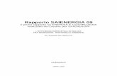 Rapporto SAIENERGIA 09 - coserplast.com · L’EFFICIENZA ENERGETICA IN EDILIZIA . ... produzione di acqua sanitaria e l’uso cucina. ... Rapporto SAIENERGIA - Elaborazione Cresme