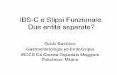 IBS-C e Stipsi Funzionale. Due entità separate? - singem.it · IBS-C e Stipsi Funzionale (FC) • Definizione e caratteristiche cliniche • Fisiopatologia • Trattamento . IBS-C