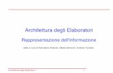 Architettura degli Elaboratori - dais.unive.it architet/lezioni/02-   Architettura degli Elaboratori
