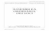 ASSEMBLEA ORDINARIA DEI SOCI - Associazione Sferisterioammini .Comune di Macerata Provincia di Macerata