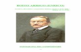 BOITO ARRIGO (ENRICO) - magiadellopera.com ARRIGO.pdf · (Enrico) con quello di Arrigo. Diplomatosi nel 1861, ottenne nello stesso anno, insieme con Faccio, ... Amleto per l'amico
