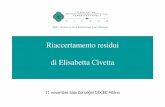 Riaccertamento residui di Elisabetta Civetta - .della gara per lâ€™affidamento dei lavori, formalmente