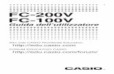 FC-200V 100V Users Guide It - support.casio.com · Calcolo interessi semplici S I-42 Calcolo interessi composti c I-44 Calcolo flusso cassa C I-50 Calcolo ammortamento A I-55 Calcolo