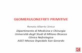 GLOMERULONEFRITI PRIMITIVE - ilte-cml.org · Sindrome nefrosica •Proteinuria >3.5 g •Ipoalbuminemia (