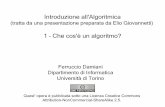 Università di Torino – Facoltà di Scienze MFN Corso di ... · Algoritmi e problemi algoritmici Un algoritmo, o procedimento di calcolo, deve essere tenuto ... Tuttavia nella realtà