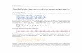 Analisi bioinformatiche di sequenze regolatoriedidattica.cribi.unipd.it/biomoldue/biomol2-2010/esercitazioni/tfbs.pdf · Con una matrice siamo in grado di dare un punteggio ad una