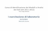 Corso di Identificazione dei Modelli e Analisi dei Dati (AA 2009 …corsi.dei.polimi.it/IMAD/IMAD_MI_AUT/pdf_materiale/... · 2012-01-09 · Corso di Identificazione dei Modelli e