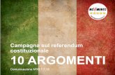 Campagna sul referendum costituzionale 10 ARGOMENTIfiles.meetup.com/796389/slide referendum costituzionale.pdf · costituzionale Comunicazione M5S 7.7.16 . 1. ERA NECESSARIO REVISIONARE