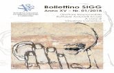 Bollettino SIGG 01 2018 · 3 Lettera del Presidente Carissime/i, riprendiamo le pubblicazioni del Bollettino SIGG, con cadenza quadrimestrale, con l’intento di fornire una sintesi