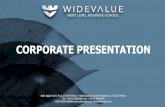 Widevalue Presentazione Corporate 2016 · Manageriale e Risorse Umane, Commerciale e Marketing, Acquisti e Logistica, Finanza e Amministrazione. Il metodo proposto prevede una costante