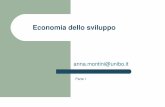 parte I Montini - AMS Campuscampus.unibo.it/6634/1/Modulo_I_Montini.pdf · Modelli di sviluppo economico Principali approcci teorici all’economia dello sviluppo (li vedremo nelle