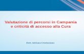 Valutazione di percorsi in Campania e criticità di accesso ... · Finalità del PDTA . PDTA garantisce la sostenibilità del sistema Operando in un contesto organizzativo efficace