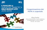 L’organizzazione dei PDTA in ospedale FORTE.pdf · PDTA in ospedale. Elisa Forte. Alta professionalità in area metabolica . SC diabetologia e endocrinologia . PO Sud - ASL Latina.