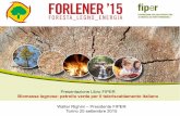 Presentazione Libro FIPER Biomasse legnose: petrolio verde per … · FIPER sull’evoluzione dei consumi di energia termica dei clienti connessi a reti di teleriscaldamento a biomassa