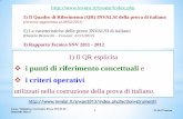 1) Il Quadro di Riferimento (QR) INVALSI della prova di ... · in Italia (Indicazioni per il curricolo della scuola del primo ciclo) circa i contenuti dell’insegnamento primario