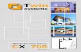 TWIN CX 700 vers. 13 - corteseserramenti.com · Consorzio Sistemi vers. 13 * I valori sopra riportati possono variare in funzione dell'accessorio usato e della zona climatica di ubicazione