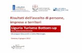 imprese e territori Liguria Turismo Bottom-up - Il turismo che …liguria.ilturismochevorrei.it/wp-content/uploads/2011/11/... · 2014-07-11 · Verso il piano turistico triennale