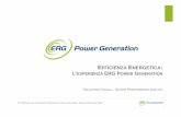 L’ ERG P G - megaliafoundation.it · Indice di intensità elettrica in Italia elevato ... Matrice di prioritizzazione Condivisione di titoli e descrizioni brevi delle opportunità
