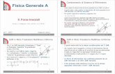 Fisica Generale A - CORE · Domenico Galli – Fisica Generale A – 9. Forze Inerziali SdR in Moto Traslatorio Rettilineo Uniforme • Sia S un SdR inerziale (chiamiamo S “fisso”