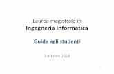 Laurea magistrale in Ingegneria Informaticainformatica.ing.uniroma3.it/wp-content/uploads/2018/10/... · 2018-10-04 · Informatica (ord. 270), curriculum Sistemi ... dovranno contattare