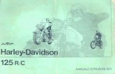 ACDSeePrint Job - Rat Bike Service 1973 125 RC... · MANUALE ISTRUZIONI 1973 . Harley- Davidson NORME E CONSIGLI PER EUSO E LA MANUTENZIONE 125 COG I . ... DELL'ORTO tipo Diametro