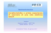 Caratteristicheeprimeesperienze di esercizio di una rete ... · di esercizio di una rete elettrica smart Sezione Trentino -Alto Adige Südtirol ... componenti, dati di sintesi dei