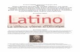 Avvenire AGORA’ Domenica 10 giugno 2012 DIBATTITO Dopo l ... · letteraria senza frontiere”. Infatti, “senza questo substrato comune” rappresentato dal latino, sostengono