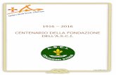 1916 2016 CENTENARIO DELLA FONDAZIONEcentrostudi.fse.it/wp-content/uploads/2016/04/1 Mostra anniversari... · 22 La nascita dello Scautismo in Italia I Ragazzi Esploratori Italiani