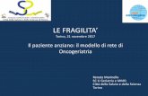 LE FRAGILITA’ Torino, 21 novembre 2017 Il paziente anziano ... · Molte linee guida per il controllo delle principali patologie riguardanti l'anziano sono focalizzate solo sulla