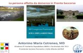 Antonino Maria Cotroneo, MD - GrG - Home · codice bianco non è una criticità per il pronto soccorso; ... ompito dell’infermiere di triage, insieme a quello del medio del pronto