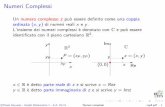 Numeri Complessi - domenicoperrone.net C/ott12010... · Numeri Complessi Un numero complesso z pu`o essere deﬁnito come una coppia ordinata (x,y) di numeri reali x e y. L’insieme
