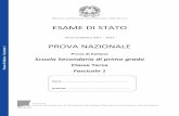 ESAME DI STATO - icsanpellegrino.gov.it · Fascicolo 1. ITALT M ISTRUZIONI ... Nella seconda parte della prova dovrai rispondere ad alcune domande di grammatica. Anche qui in ...