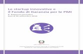 Le startup innovative e il Fondo di Garanzia per le PMI · il Fondo di Garanzia per le PMI 9° Rapporto periodico ... delle dinamiche del credito nelle fasi successive alla delibera