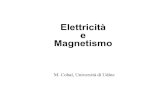 Elettricità e Magnetismo - fisica.uniud.itcobal/marina_Potenziale.pdf · Se il campo elettrico E è di potenziale AV — VB uniforme, la differenza VA fra due punti vale Se la carica