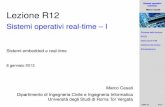 Sistemi operativi real-time -- I - Sistemi Embedded e Real ... · PDF filesistemi operativi con particolare riferimento a quelli real-time 1 Sistemi operativi real-time 2 Interruzioni