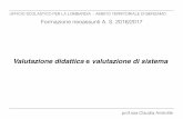 C. ARISTOTILE- VALUTAZIONE DIDATTICA E DI SISTEMA · 2017-02-21 · Valutazione didattica e valutazione di sistema. ... (DIAGNOSTICA) - FORMATIVA - ORIENTATIVA - AUTENTICA ... sommativa.