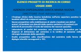 ELENCO PROGETTI DI RICERCA IN CORSO UDGEE 2009 …biblioteca.asmn.re.it/allegati/costi.pdf · disturbi di personalità: il ruolo del sistema dei neuroni specchio. ... • Studio prospettico