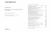 Prefazione, Contenuto 1 Introduzione al Micro PLC S7-200 2 ...manuali.eltex.biz/Manuali_Siemens/S7200N_i.pdf · convenzioni e la terminologia dei diversi linguaggi di programmazione.