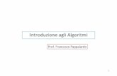 Introduzione agli Algoritmi - francescopappalardo.net · •Schemi fondamentali di Composizione; •Algoritmi iterativie Algoritmiricorsivi. ... Gli oggetti (dati) sui quali si opera