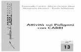 Attività sui Poligoni con CABRI - web.unife.itweb.unife.it/progetti/fardiconto/cabrirrsae/quaderni/doc/quad-13.pdf · Consigliamo di disegnare i poligoni regolari con CABRI una volta