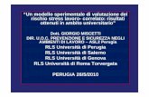 1 STRESS CONVENGNO RLS PERUGIA 2010 - ac.infn.it · INTERVISTA/QUESTIONARIO 1. Studio delle dimensioni del benessere organizzativo 2. Reinterpretazione dei dati inerenti la condizione