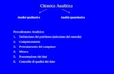 Chimica Analitica - elearning.unite.itelearning.unite.it/pluginfile.php/23508/mod_resource/content/1/1... · Chimica Analitica Analisi qualitativa. Analisi quantitativa. Procedimento