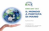 Ing. Renato Ricci - KNX Italia · 4 Controllo automatico in ogni zona con controllo presenza e ... CONTROLLO LUCE DIURNA ... riconfigurazione delle accensioni DALI.